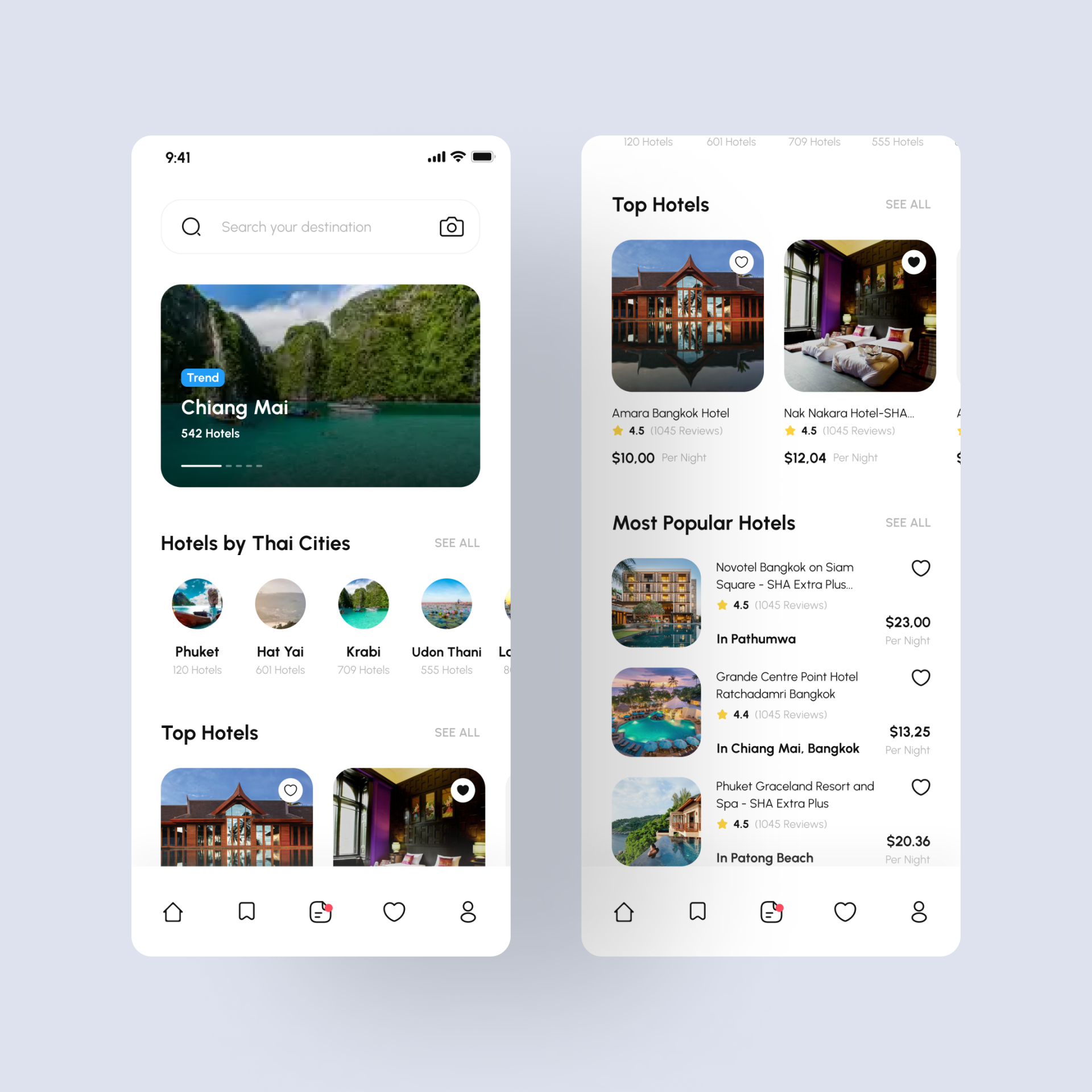 Travel concept App Ui – Saurabh Crafts